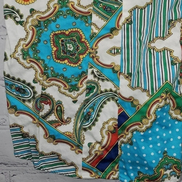 Van Heusen Multi Pattern Paisley Polka-dot Shirt Size XL - Picture 6 of 11